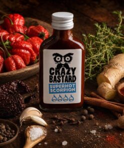 Sauce Piquante Crazy Bastard - Superhot Scorpion 100ml - Les Épices Curieuses