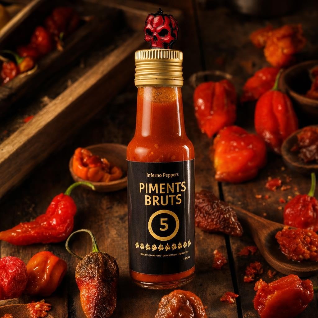 Sauce Piquante Piments Bruts extrêmement forte – Les Épices Curieuses Sauce Piquante Piments Bruts extrêmement forte - Les Épices Curieuses