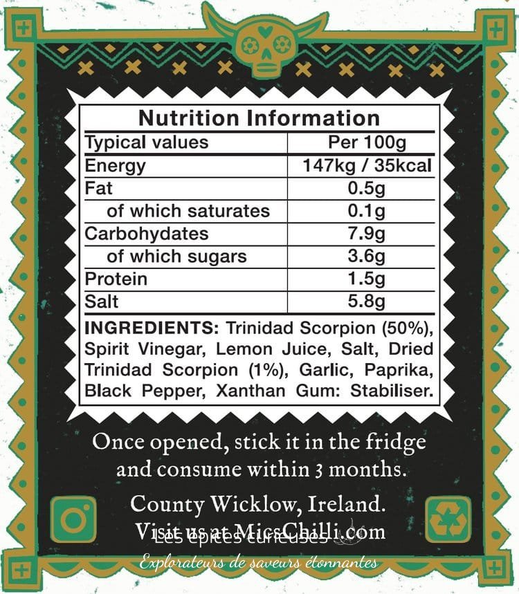 Sauce piquante – Trouble Trinidad – 155G – Les Épices Curieuses Sauce piquante - Trouble Trinidad - 155G - Les Épices Curieuses