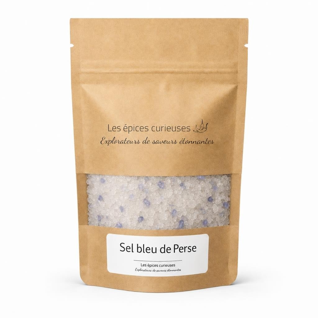 Sel bleu de Perse – Packaging – Les Épices Curieuses Sel bleu de Perse - Packaging - Les Épices Curieuses