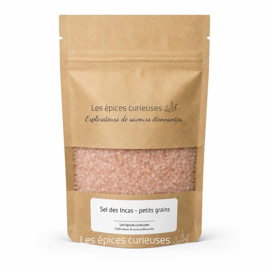 Sel des Incas – petits grains – Packaging – Les Épices Curieuses Sel des Incas - petits grains - Packaging - Les Épices Curieuses