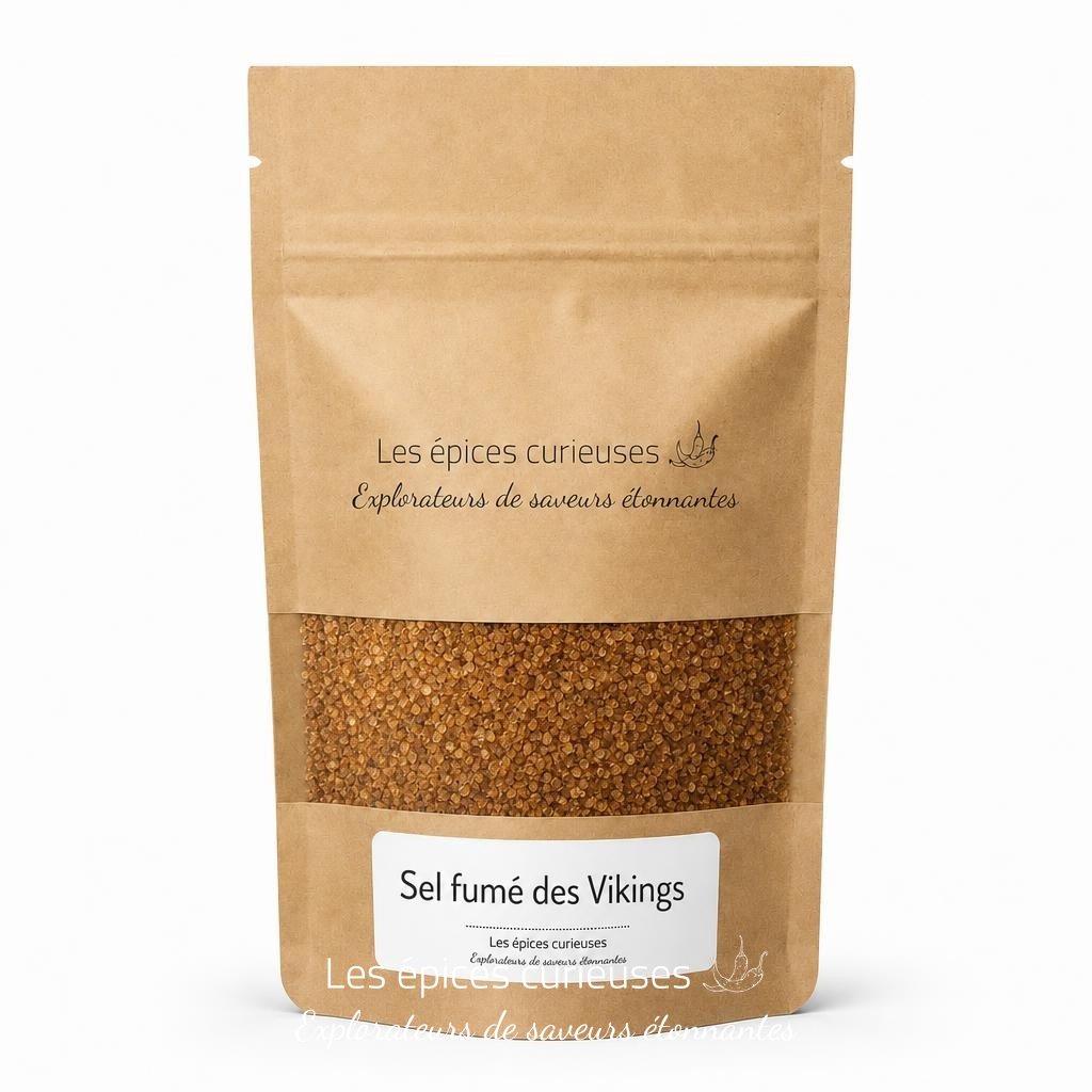 Sel fumé des Vikings – Packaging – Les Épices Curieuses Sel fumé des Vikings - Packaging - Les Épices Curieuses