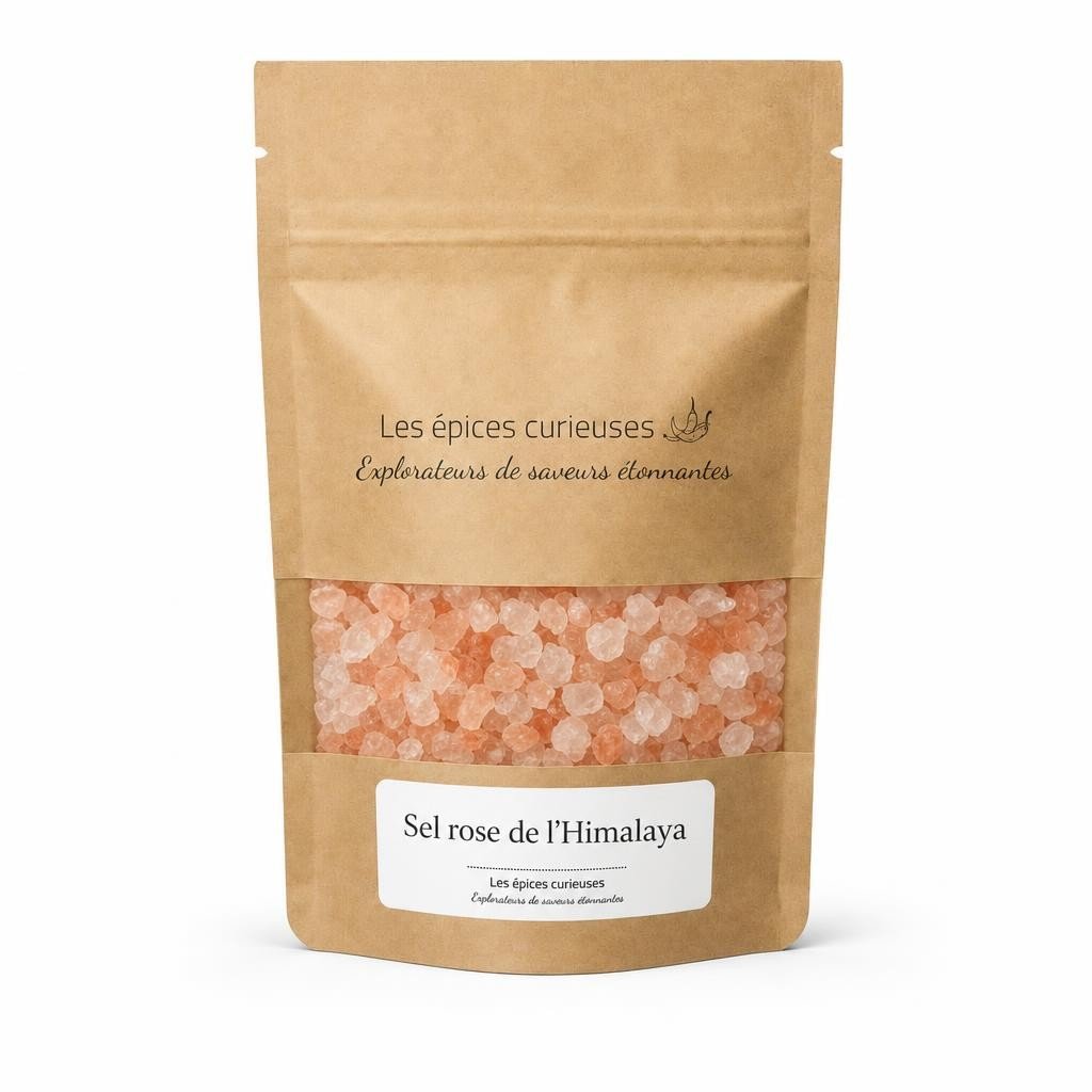 Sel rose de l’Himalaya – Packaging – Les Épices Curieuses Sel rose de l'Himalaya - Packaging - Les Épices Curieuses