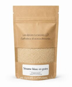 Sésame blanc en grains - Packaging - Les Épices Curieuses