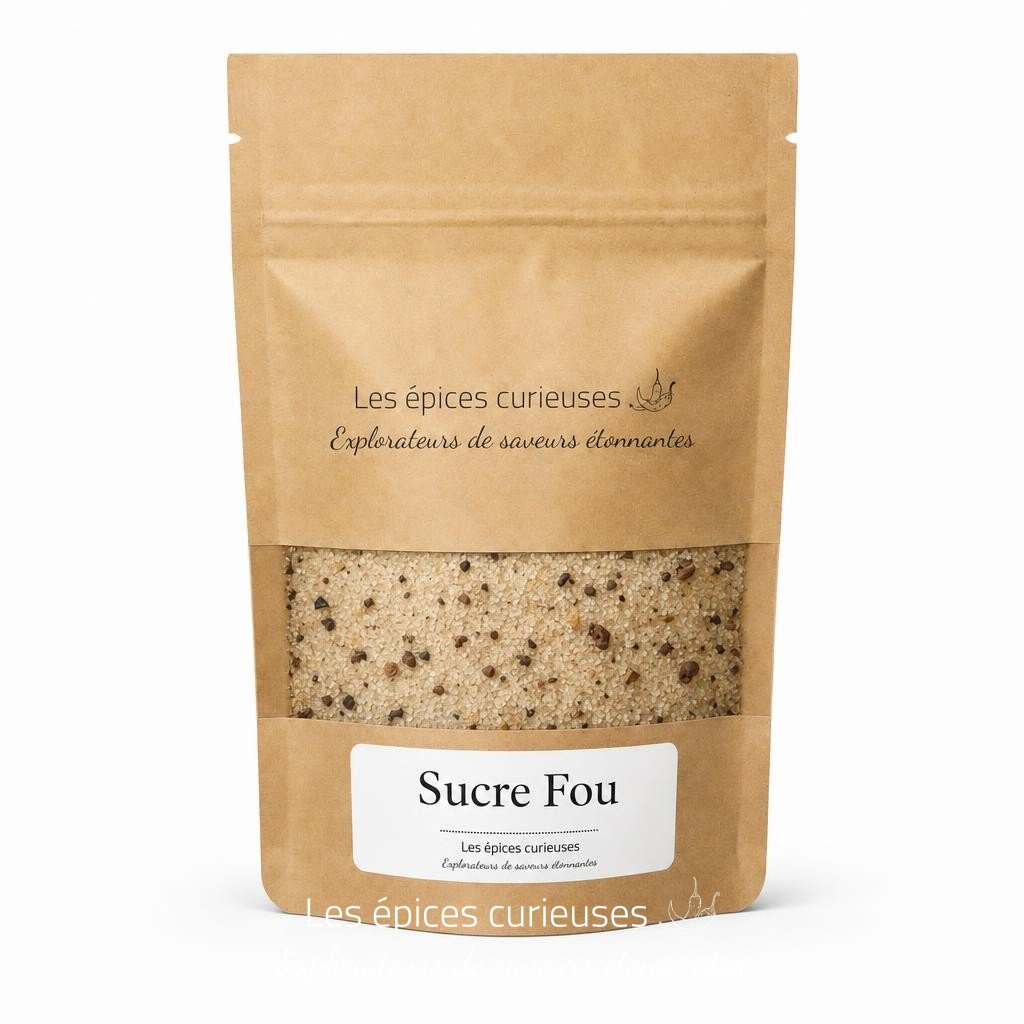 Sucre Fou – Packaging – Les Épices Curieuses Sucre Fou - Packaging - Les Épices Curieuses