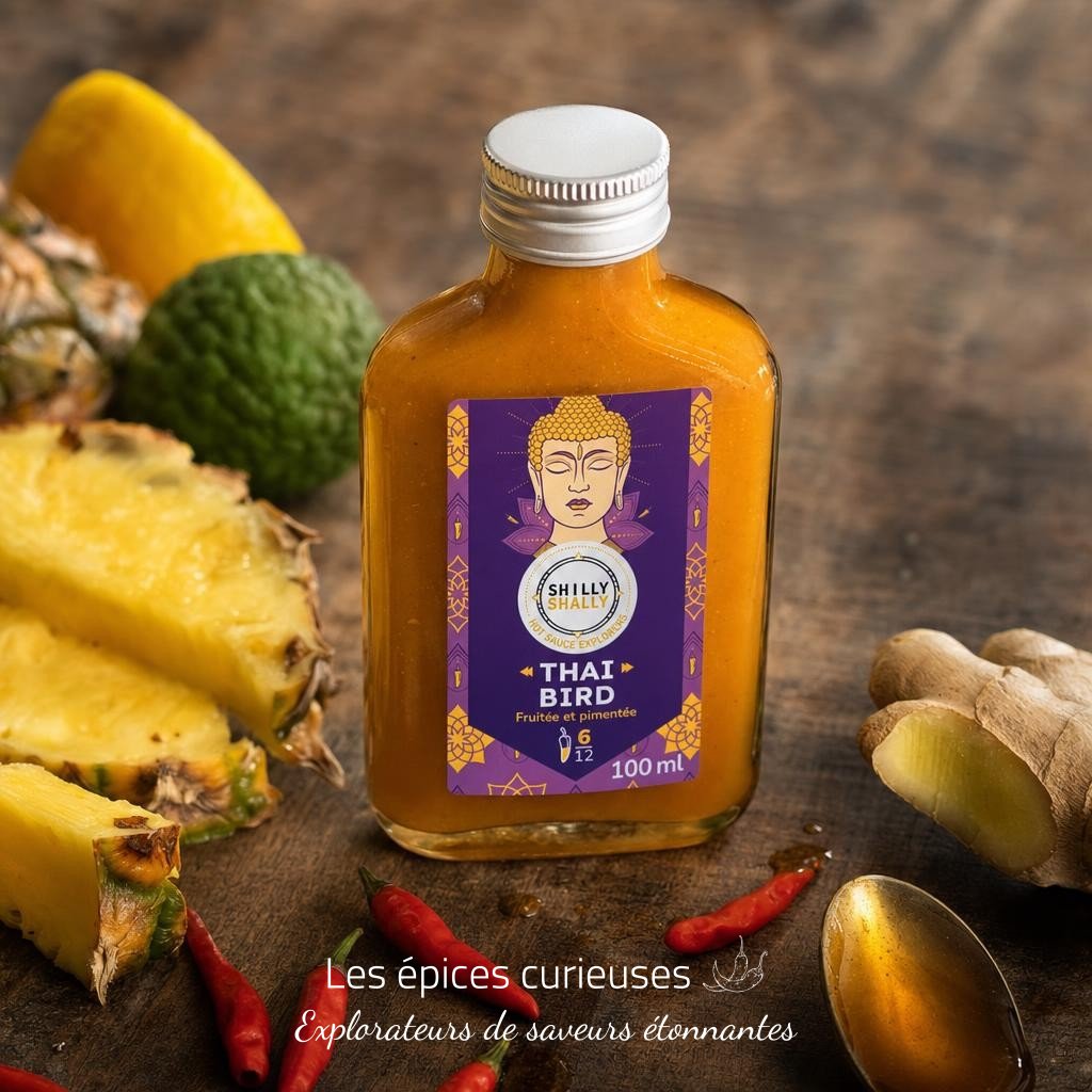 Thaï Bird – Force 6/12 – 100ml – Douce, fruitée et piquante – Les Épices Curieuses Thaï Bird - Force 6/12 - 100ml - Douce, fruitée et piquante - Les Épices Curieuses