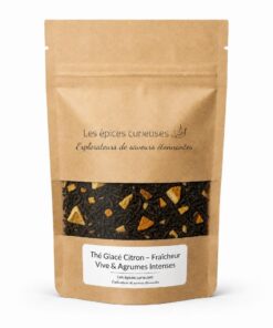 Thé Glacé Citron – Fraîcheur Vive & Agrumes Intenses - Packaging - Les Épices Curieuses