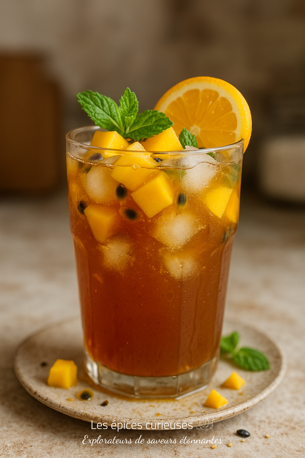Thé Glacé Mangue & Passion – Les Épices Curieuses Thé Glacé Mangue & Passion - Les Épices Curieuses