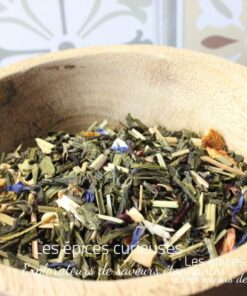 Thé vert exotique aux saveurs d'orange sanguine - Les Épices Curieuses