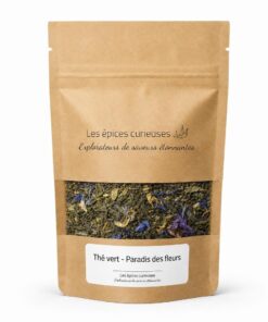 Thé vert - Paradis des fleurs - Packaging - Les Épices Curieuses