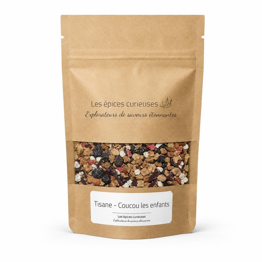 Tisane – Coucou les enfants – Packaging – Les Épices Curieuses Tisane - Coucou les enfants - Packaging - Les Épices Curieuses
