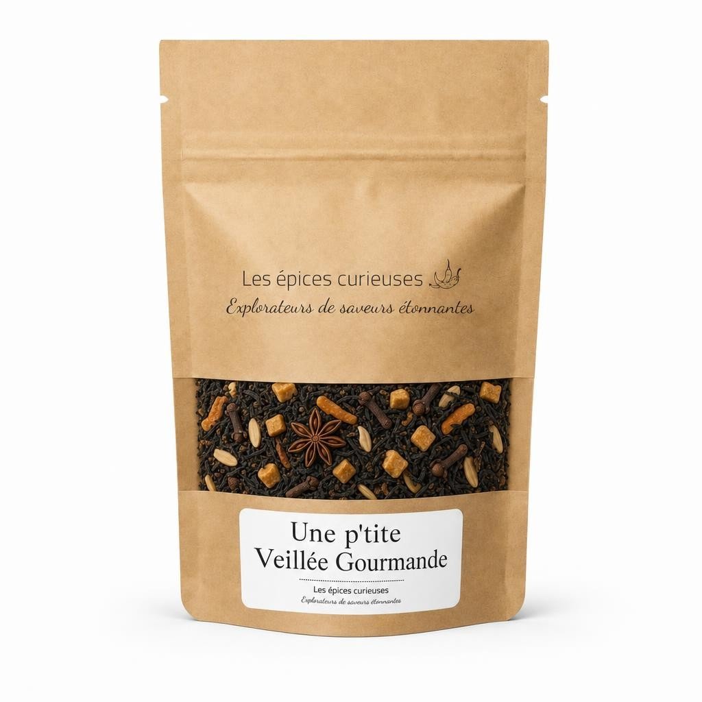Une p’tite Veillée Gourmande – Packaging – Les Épices Curieuses Une p'tite Veillée Gourmande - Packaging - Les Épices Curieuses
