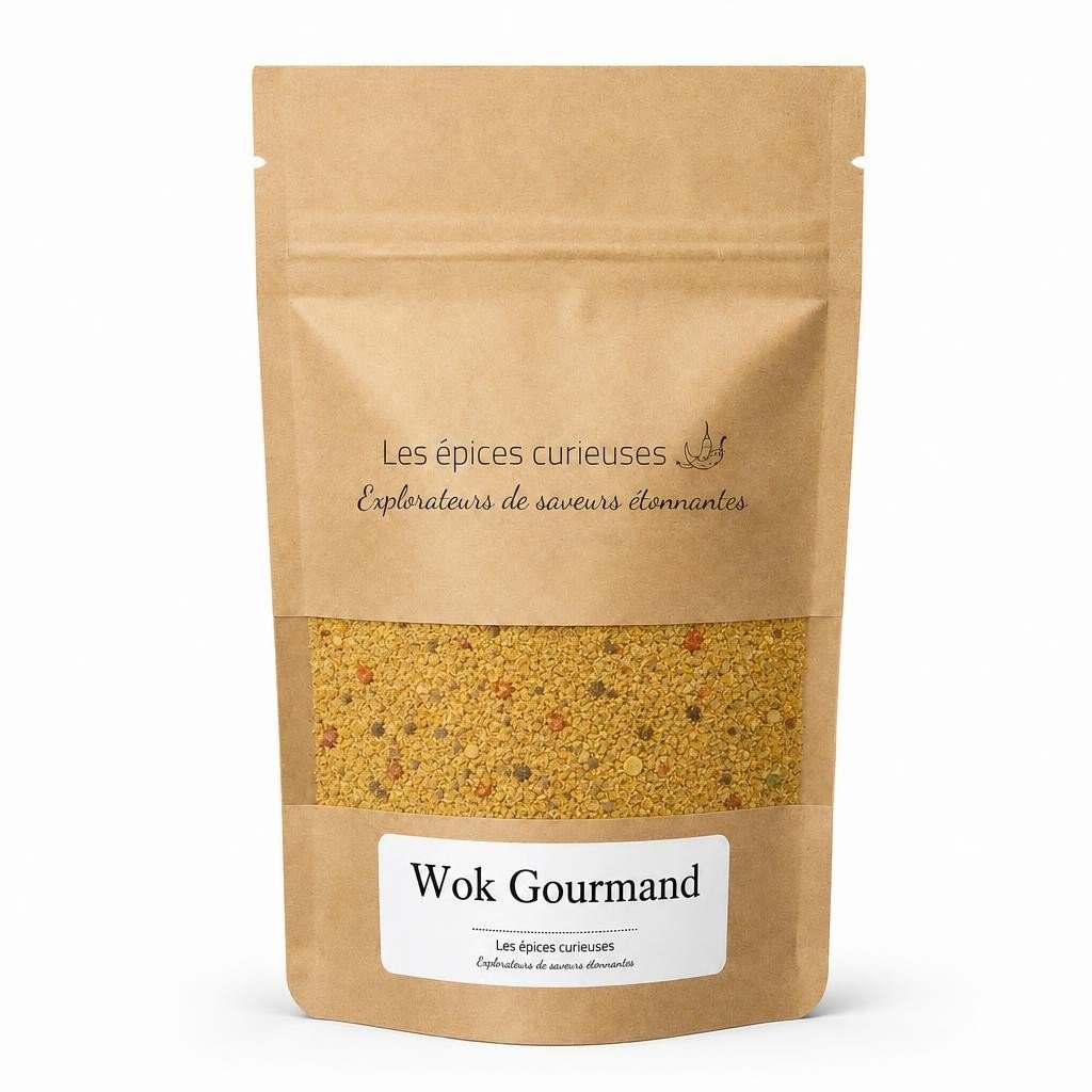 Wok Gourmand – Packaging – Les Épices Curieuses Wok Gourmand - Packaging - Les Épices Curieuses