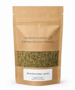 Ail et fines herbes - poudre - Packaging - Les Épices Curieuses