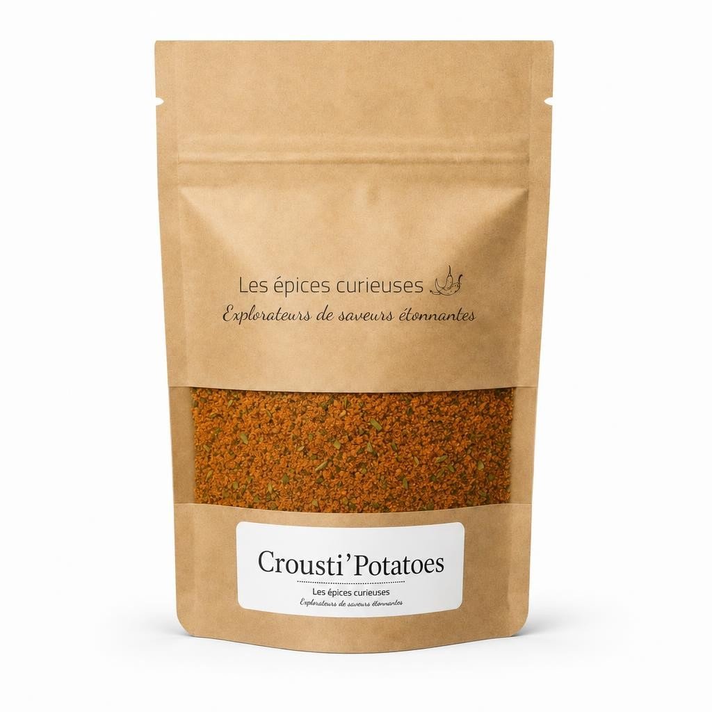 Crousti’Potatoes – Packaging – Les Épices Curieuses Crousti'Potatoes - Packaging - Les Épices Curieuses