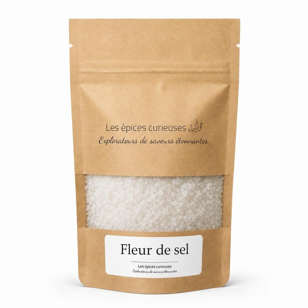 Fleur de sel – Packaging – Les Épices Curieuses Fleur de sel - Packaging - Les Épices Curieuses