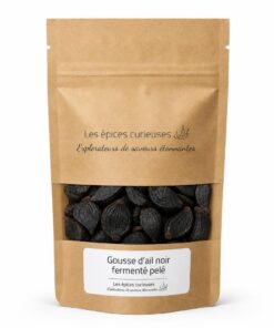 Gousse d'ail noir fermenté pelé - Packaging - Les Épices Curieuses