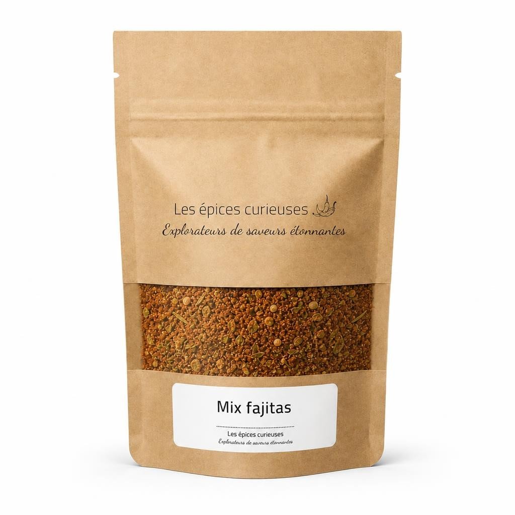 Mix fajitas – Packaging – Les Épices Curieuses Mix fajitas - Les Épices Curieuses