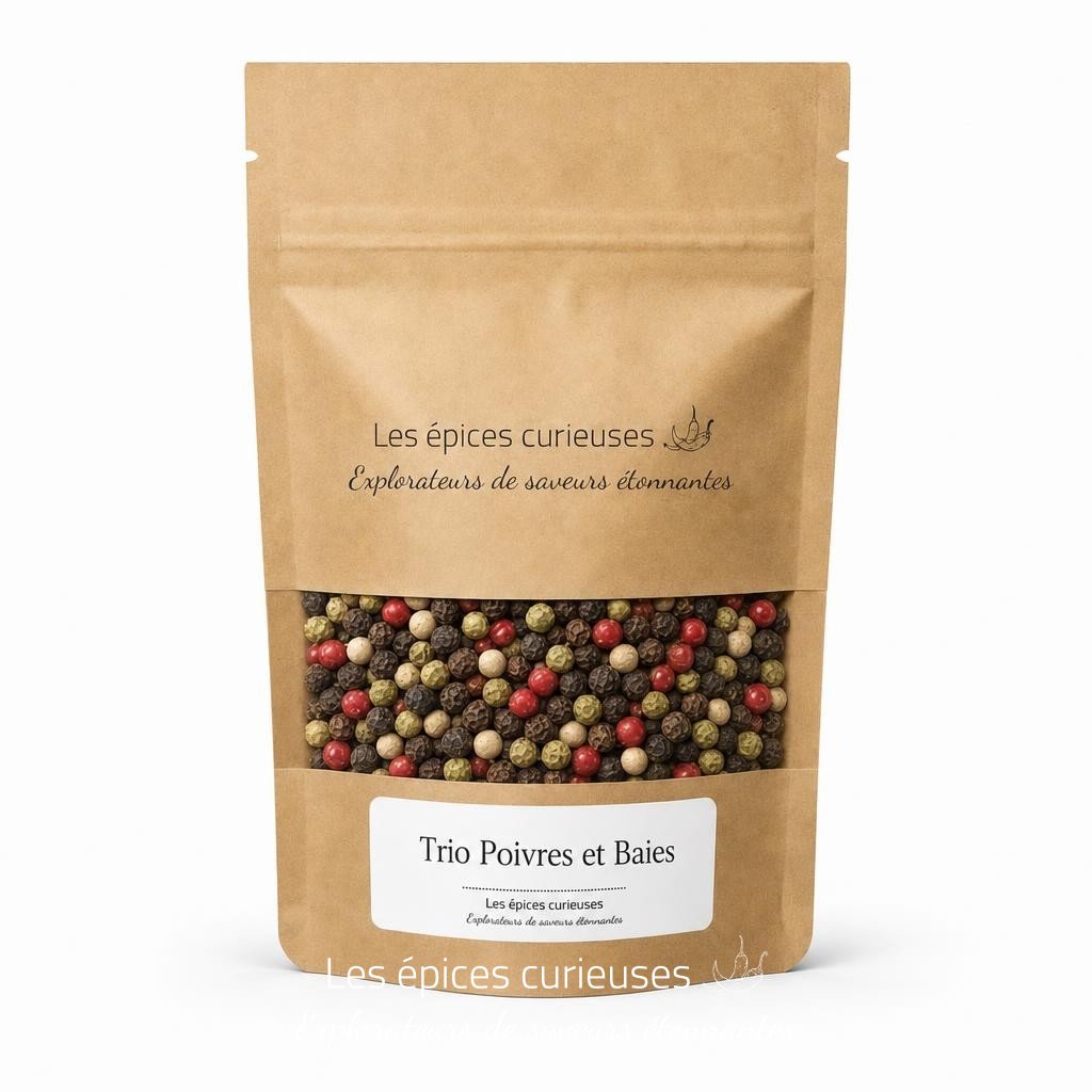 Trio Poivres et Baies – Packaging – Les Épices Curieuses Trio Poivres et Baies - Packaging - Les Épices Curieuses