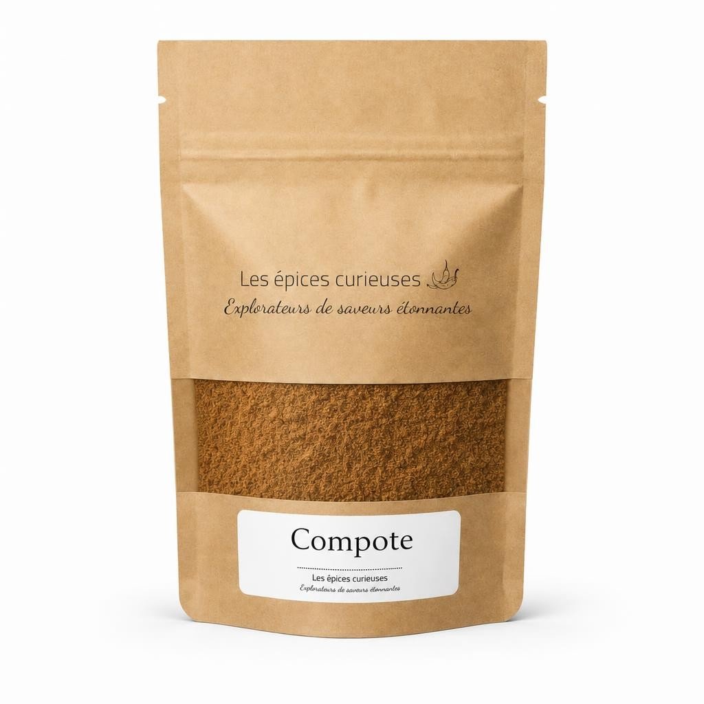 Compote – Packaging – Les Épices Curieuses Compote - Packaging - Les Épices Curieuses