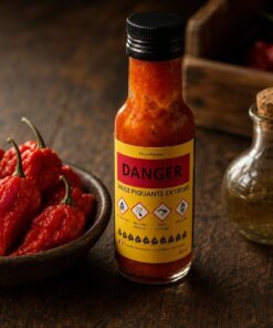 Sauce Piquante Danger (force 10/10) ultra forte - Les Épices Curieuses